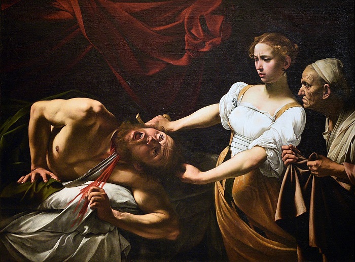 Judith decapitando a Holofernes, de Caravaggio, 1602