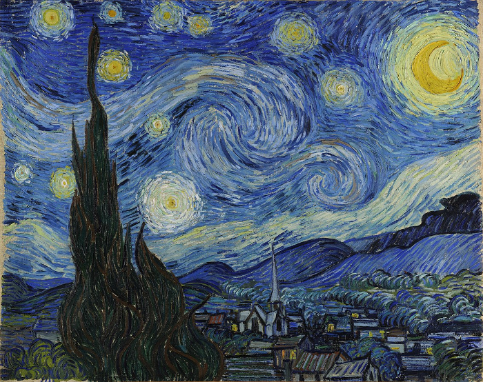 Noche estrellada, de Vincent Van-Gogh