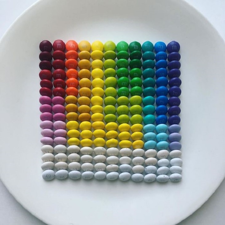 Arte en comida, colorido