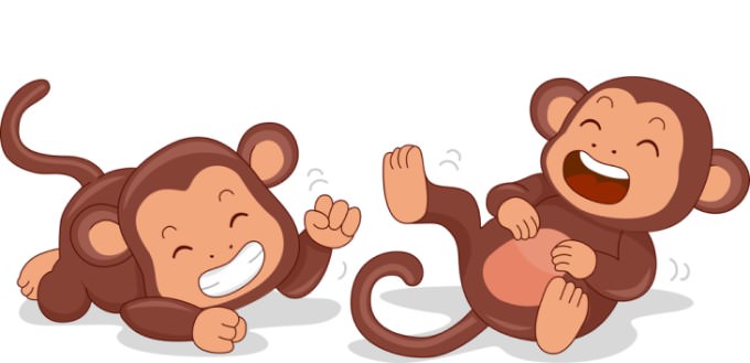joke: monkeys laughing