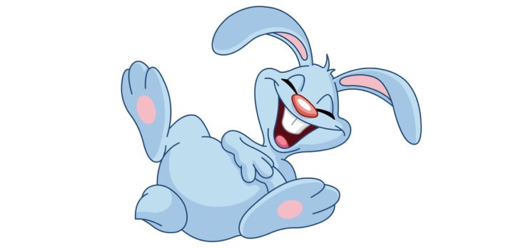 joke: bunny laughing