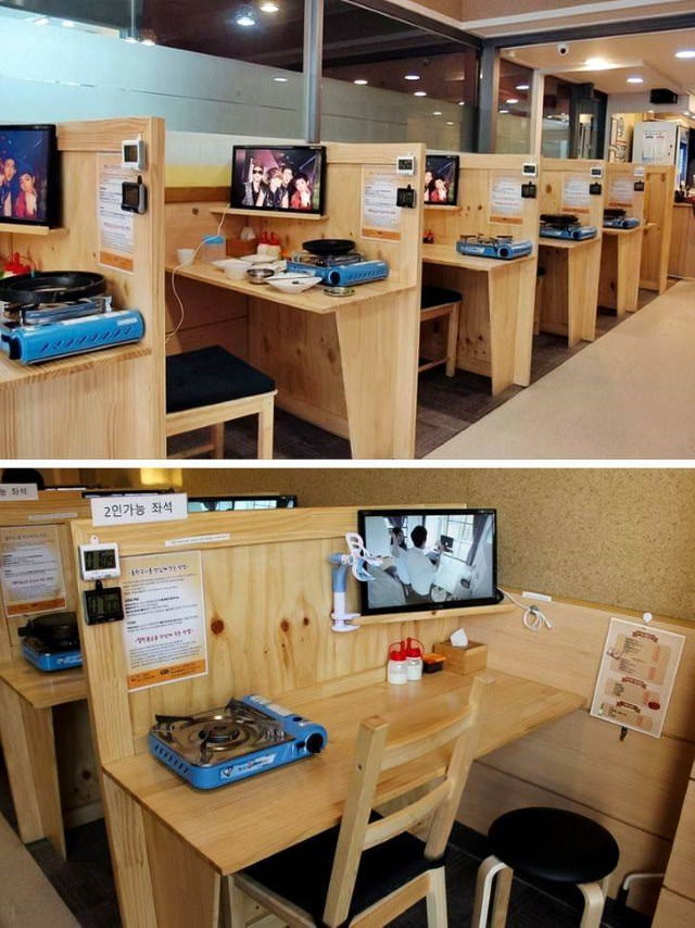 Corea del Sur En esta cafetería de Seúl, puedes ir a comer por tu cuenta