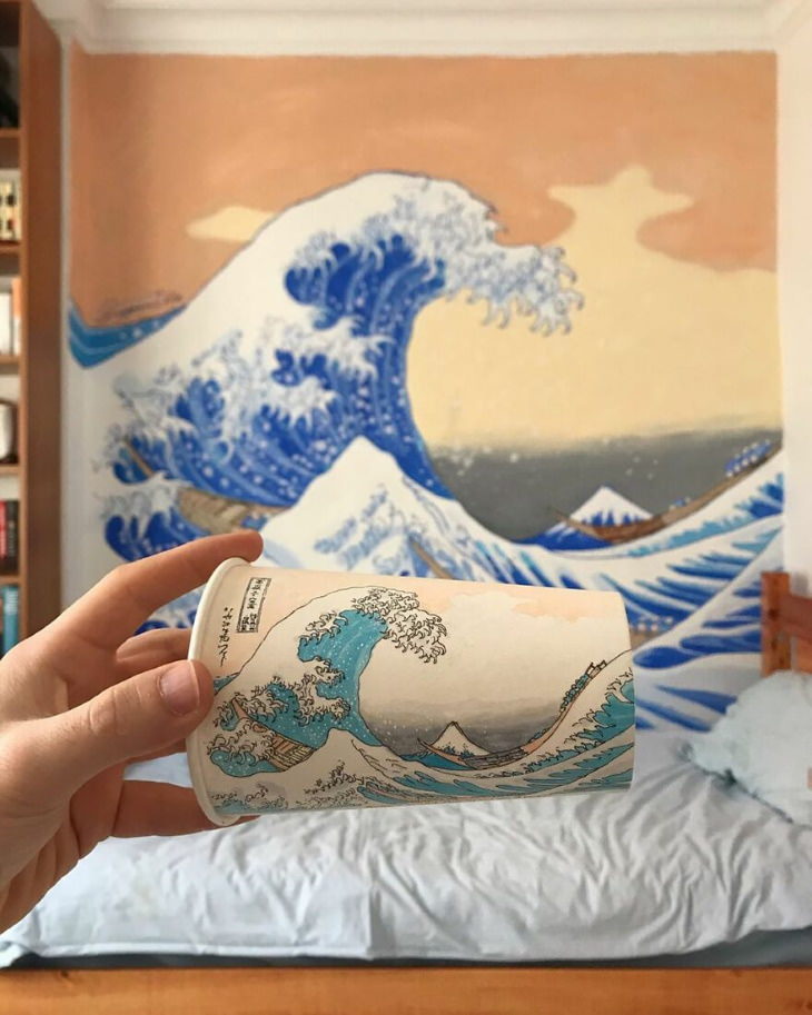  Diseños de Berk Armagan Pintura de olas japonesas