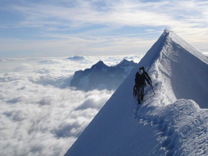 Miedo a las alturas , La cima del Eiger, Suiza