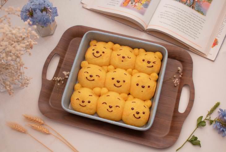 Hermosas Creaciones De Pasteles y Galletas, pan desmontable de Winnie Pooh