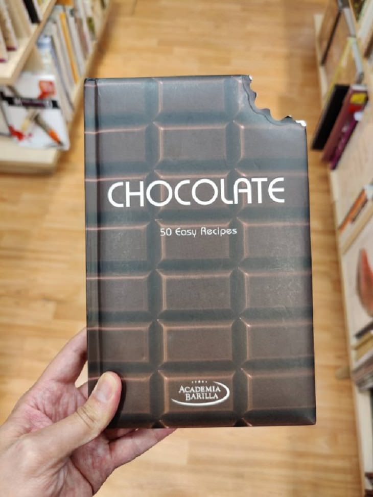 Ideas de diseño divertidas y útiles, libro, chocolate 
