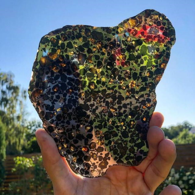 Fotos del meteorito de la naturaleza