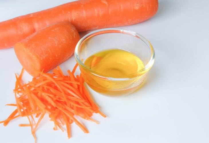 Beneficios de belleza del aceite de zanahoria,