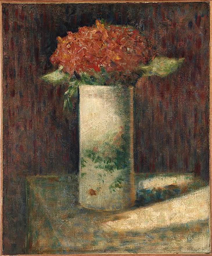 Cuadros de Georges Seurat, Jarrón de flores