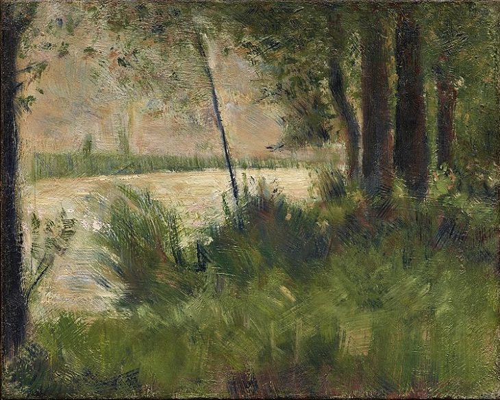 Cuadros de Georges Seurat, Orilla de la hierba
