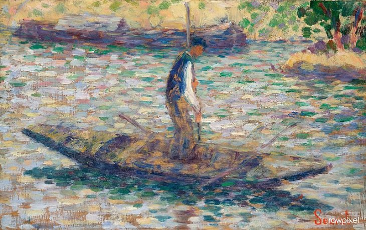 Cuadros de Georges Seurat, Un pescador