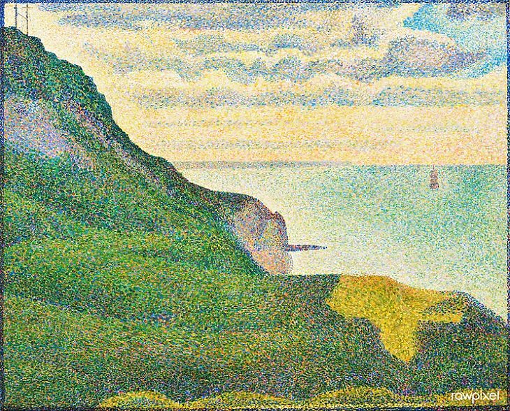 Cuadros de Georges Seurat, Paisaje marino en Port-en-Bessin