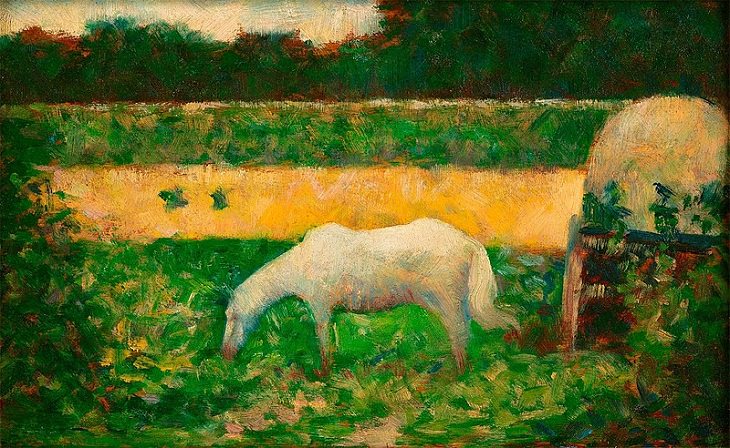 Cuadros de Georges Seurat, Paisaje con caballo