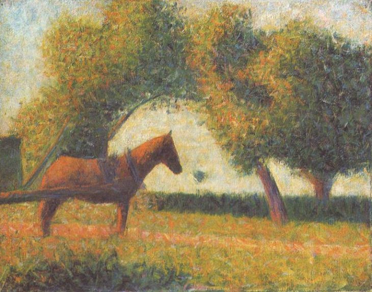 Cuadros de Georges Seurat, Caballo enjaezado