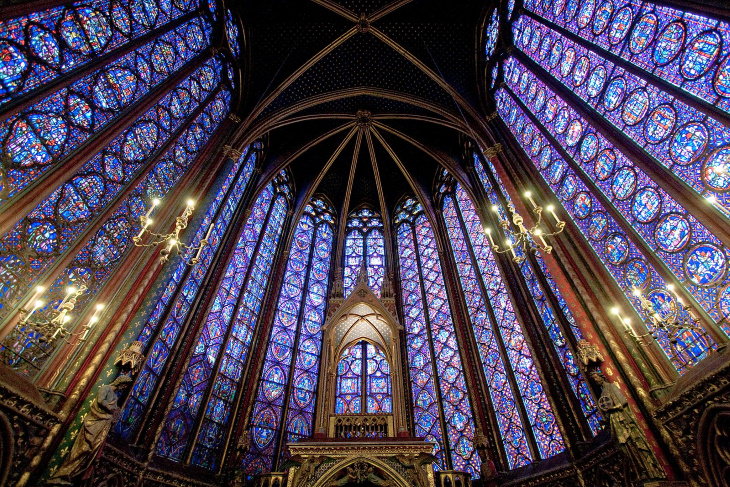 Vidrieras de la Sainte-Chapelle - París, Francia