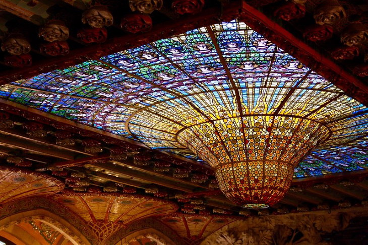 Vidrieras Palau de la Música Catalana - Barcelona, España