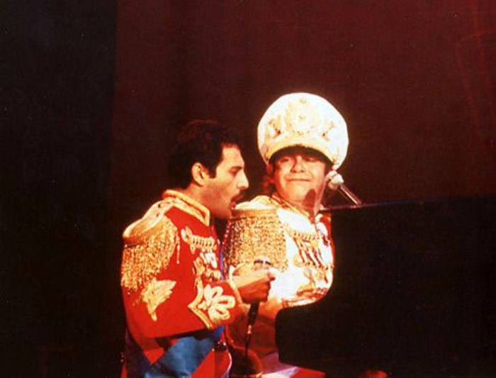 Elton John y Freddie Mercury