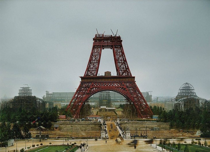 Fotos históricas únicas, Torre Eiffel