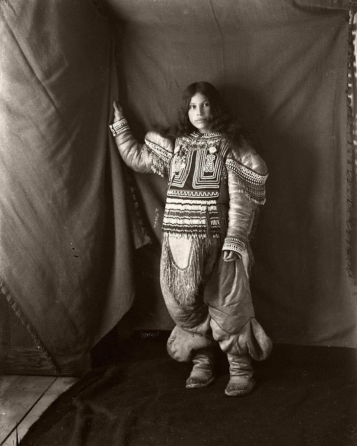 Fotos históricas únicas, mujer inuit