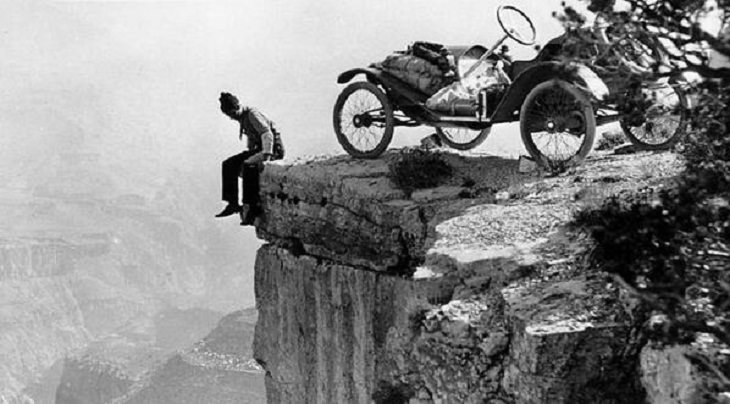 Fotos históricas únicas, Gran Cañón, coche