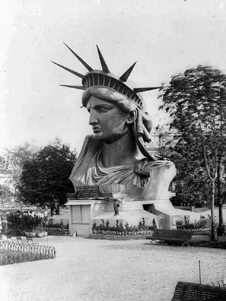 Fotos históricas raras, Estatua de la Libertad 