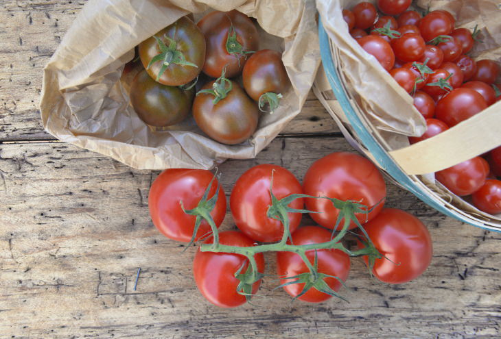Cómo madurar tomates verdes tomates envueltos en papel
