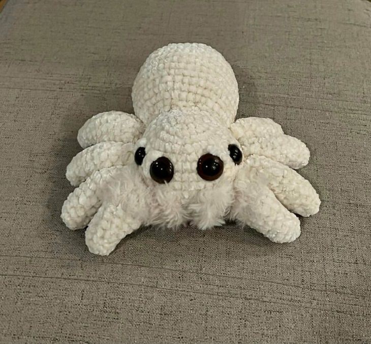 El crochet como arte, la araña