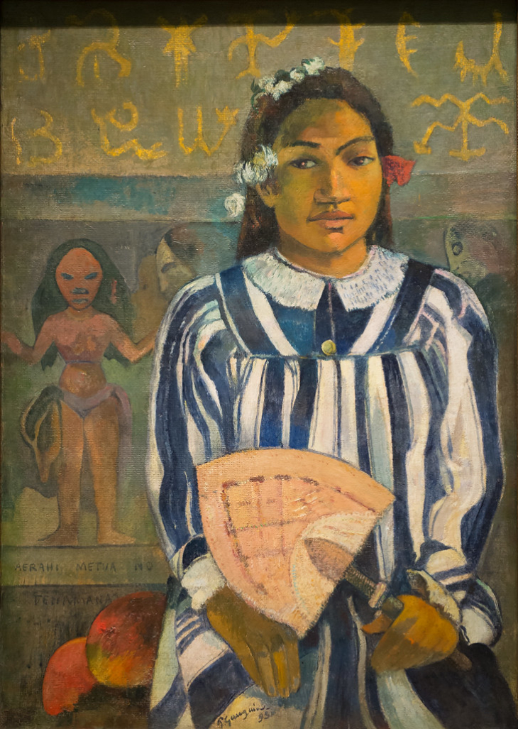 Paul Gauguin - 5. Merahi metua no Tehamana (Tehman sus muchos padres o los antepasados del pueblo en), 1893