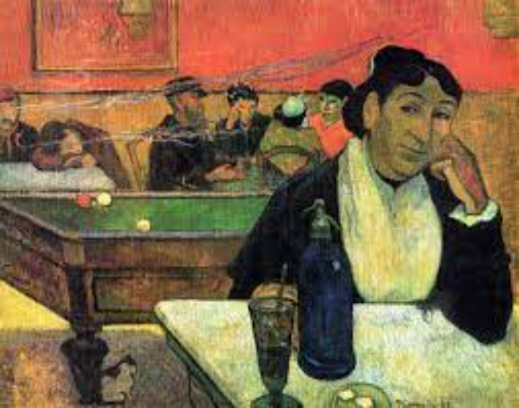 Paul Gauguin - 7. café nocturno, Arles, 1888