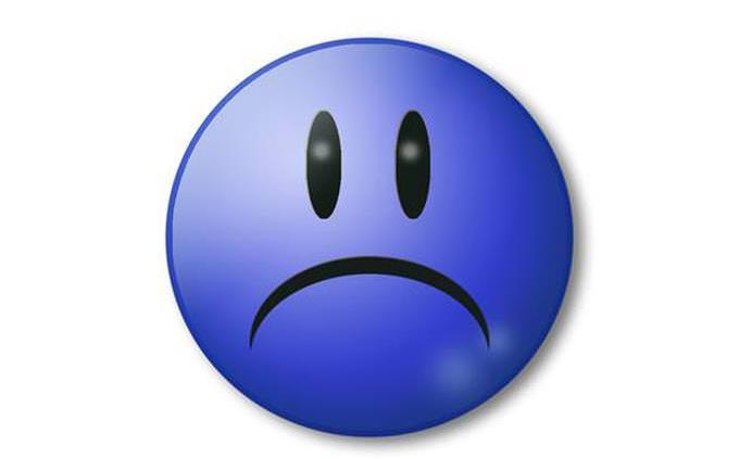 sad blue emoticon