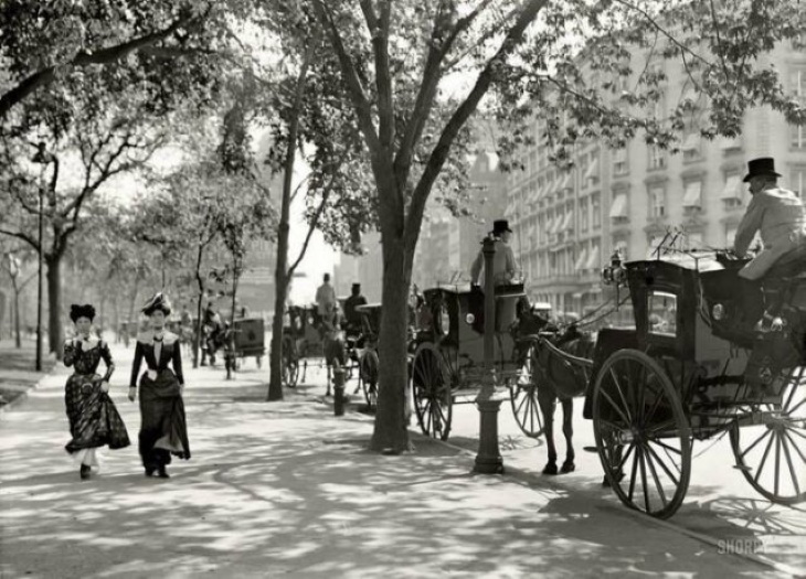 Fotografías Históricas, Transeúntes en la ciudad de Nueva York, 1900