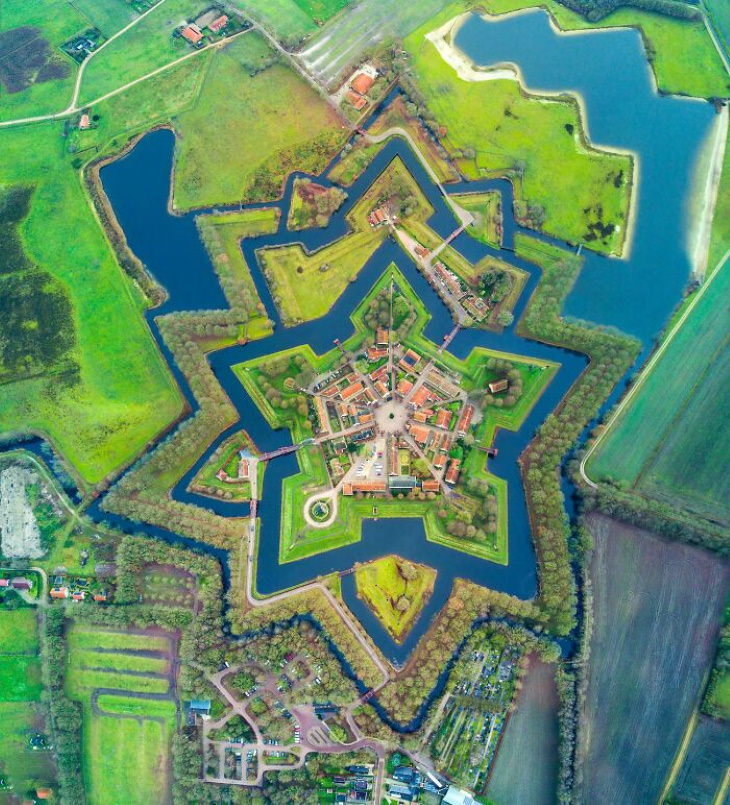Castillos Fuerte Bourtange, Groningen, Países Bajos