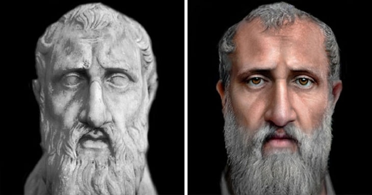 Reconstrucción Facial De Personajes Históricos, Filósofo greco-fenicio Zenón de Citium