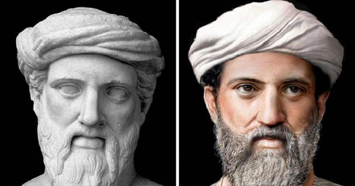  Reconstrucción Facial De Personajes Históricos, Filósofo y matemático griego Pitágoras