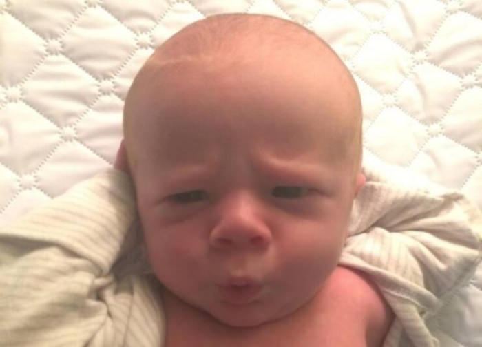 Fotos Para Alegrar Tu Día, bebé haciendo caras