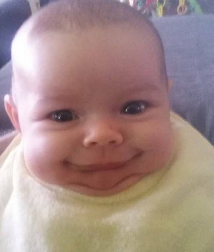 Fotos Para Alegrar Tu Día, bebé sonriente