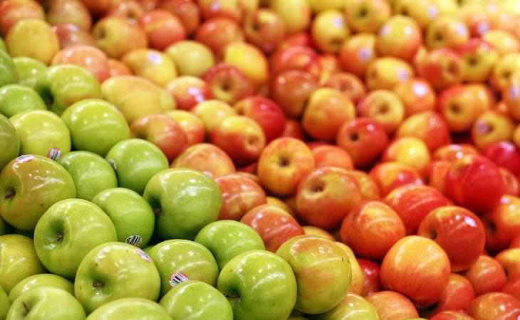 Maduración de frutas, manzanas