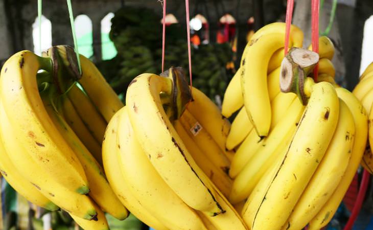 Maduración de frutas, Bananos