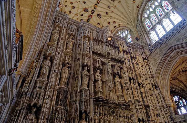 Catedral de Winchester, Hampshire, Inglaterra interior
