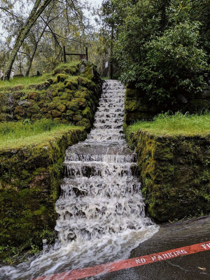 Naturaleza, escaleras río 