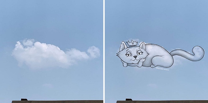 Nubes Transformadas En Animales, gato