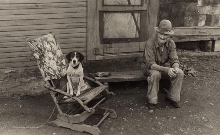 Consejos De Vida De La Gran Depresión, hombre con su perro