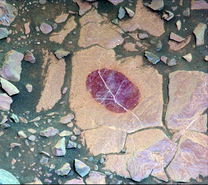 Imágenes Del Espacio, "Navidad Cove" una roca objetivo descubierta por el Curiosity Mars Rover