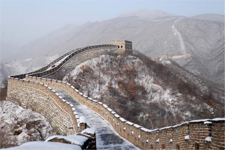 8 datos fascinantes sobre la nieve de la Gran Muralla China