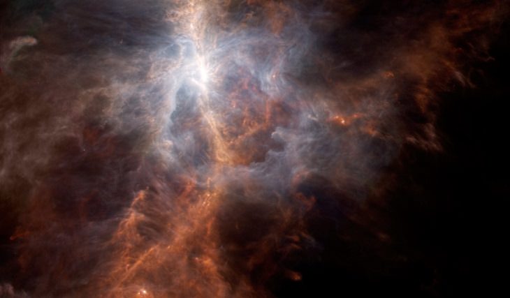 Imágenes Del Espacio, Imagen iluminada del lado polvoriento de la Espada de Orión