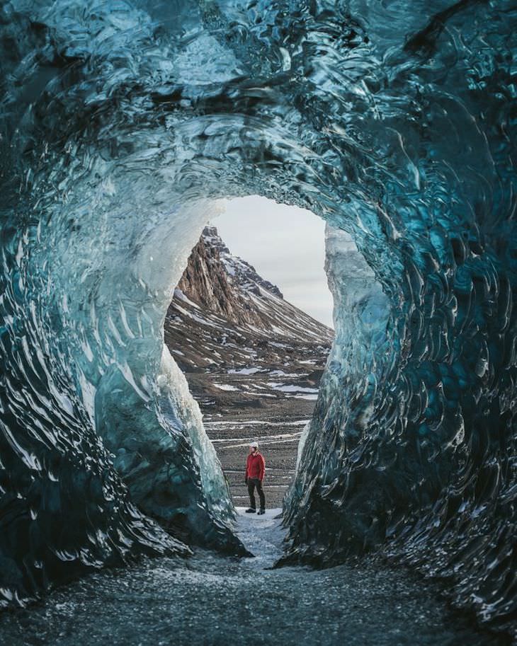  Paisajes De Alexander Ladanivskyy, cueva de hielo