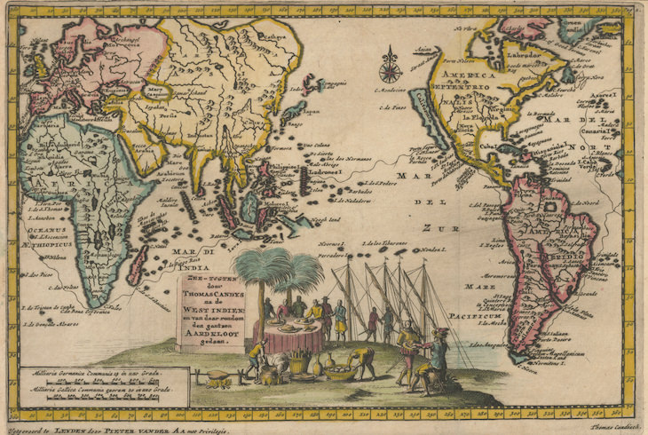 La increíble historia del Canal de Panamá, mapa de 1660