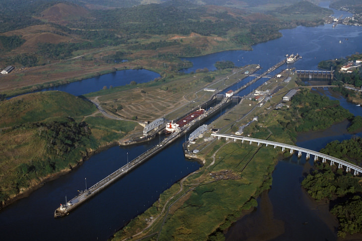 La increíble historia del Canal de Panamá, vista aérea del canal