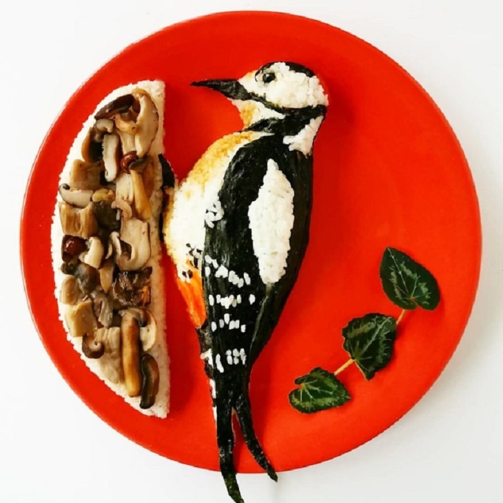Arte Culinario, pájaro carpintero