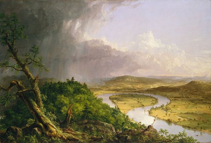 Pinturas De Paisajes De Thomas Cole, río Connecticut 